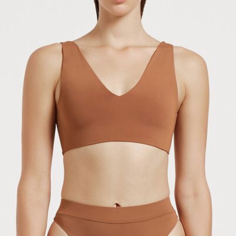 Myra Swim Boa Brown Cedar Bikini Top S